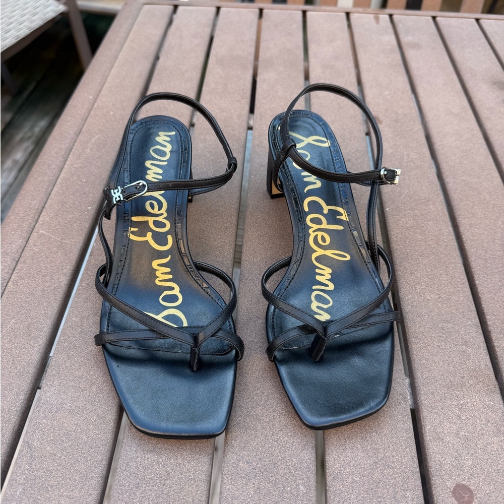 Sam Edelman Black Strappy Sandals